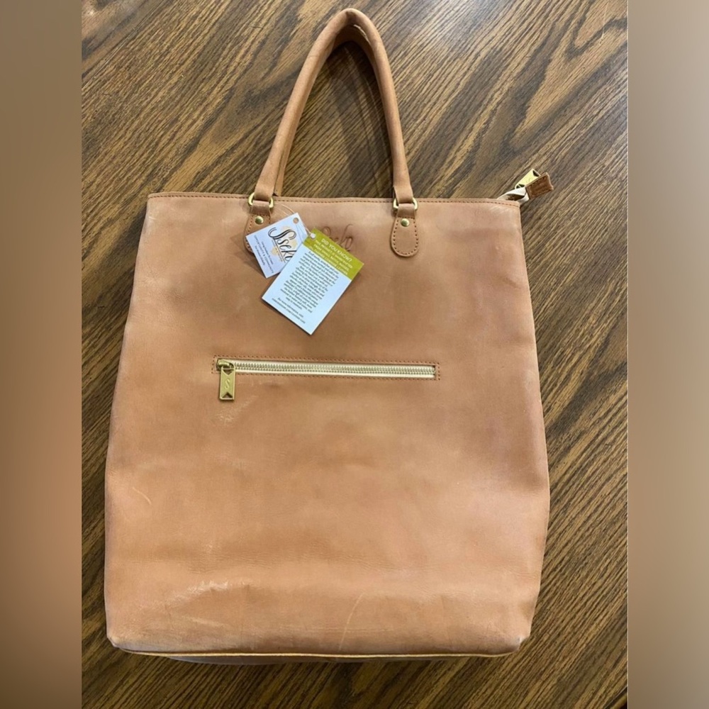 Sseko Convertible Tote in Oiled Cognac NWT